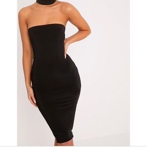 prettylittlething slinky tube dress